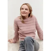 More & More Ajour-Pullover, rosa