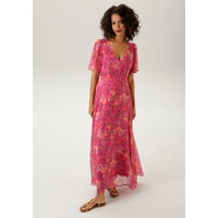 Aniston CASUAL Sommerkleid, Gr. 48 - N-Gr, pink-orange-wollweiß-gelb-flieder-rot-schwarz, , 96318231-48 N-Gr