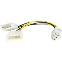 Startech StarTech.com 12cm LP4 Molex auf 6pin PCI Express Stromkabel 0,153 m