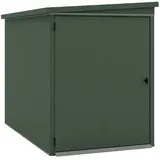 Weka Gary Metall Fahrradgarage Grün 2,42 M2 Gerätehaus Aus Metall In Grün, Geräteschrank Mit 0,7 Mm Wandstärke Gartenhaus