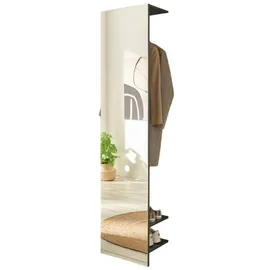 furn.design Center Kompaktgarderobe 50 x 30 x 200 cm grau