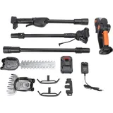 2-in-1 Akku-Teleskop-Heckenschere, Hochentaster, Kettensägen-Set, verstellbarer Griff, Schutzhülle, Schutzstange, 1,8 m - Ej.life