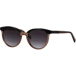 Sonnenbrille HUMPHREY ́S EYEWEAR "588194", Damen, sepia, schwarz, casual, Brillen, Form Panto, farblichen Akzenten, CR 39