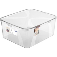Rotho Aufbewahrungsbox Lona inkl. Deckel 19 L transparent Aufbewahrungsbox