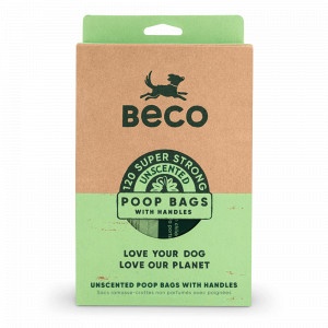 Beco Bags Poepzakjes met handvatten - 120 stuks  1 verpakking