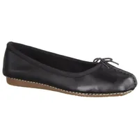 CLARKS Freckle Ice Ballerinas Black Leather 41 1/2