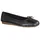CLARKS Freckle Ice Ballerinas Black Leather 41 1/2