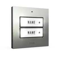 M-e Klingeltaster Edelstahl 2 Familien