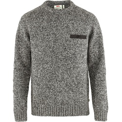 Fjällräven Herren Lada Rundhals-Wollpullover - L - Grey