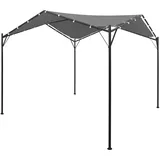 Willood Garten Pavillon Gartenpavillon Anthrazit 4x4 m