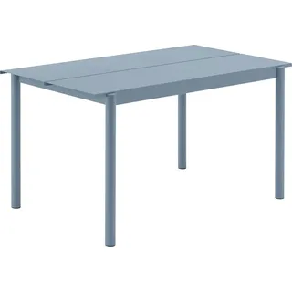 Muuto Linear Gartentisch, 140 x 75 cm, pale blue