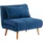 vente-unique Schlafsessel CHILA Polyester 90 x 83 x 82 cm Blau mit Kissen