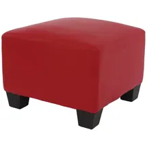 Mendler Modular Ottomane Lyon, Kunstleder ~ rot