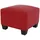 Mendler Modular Ottomane Lyon, Kunstleder ~ rot