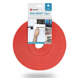 Velcro Kabelbinder One Wrap Band 10 mm orange 25 m