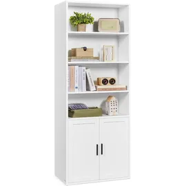 VASAGLE Bücherregal 24 x 60 x 175 cm Wolkenweiß