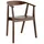 miliboo Skandinavische Stühle aus dunklem Holz (2er-Set) BAHIA