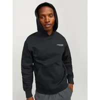 JACK & JONES Aero Print Kapuzenpullover - Black -