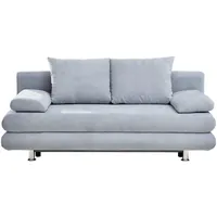 CARRYHOME Schlafsofa , Hellblau , Textil , Füllung: Schaumstoff, 196x74x90 cm Stoffauswahl, Liegefunktion, Rücken echt Wohnzimmer, Sofas Couches, Schlafsofas, Schlafsofas