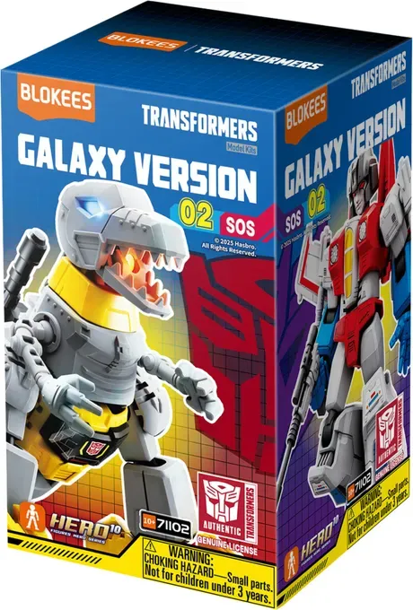 Blokees Transformers-Figuren Galaxy-Version 02 SOS-Überraschungs-Action-Charakter-Modellsets, zufälliges Design, Spielzeug für den Heimdeko, Sammelgeschenk für Kinder und Erwachsene