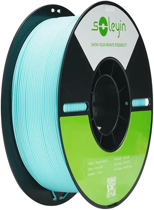 Creality Soleyin Ultra PLA Ocean Blue 1 kg 3D-Drucker-Filament 1,75 mm Hochgeschwindigkeit 30–300 mm/s Passend für die meisten FDM-3D-Drucker