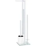 Wenko WC-Garnitur Rivalta weiß Metall, 1 St.