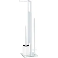 Wenko WC-Garnitur Rivalta weiß Metall, 1 St.