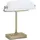 Relaxdays Bankerlampe Weiß, Gold