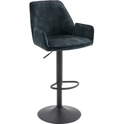 Bistrostuhl MCA FURNITURE "OTTAWA", blau (petrol, schwarz matt lackiert), B:52cm H:91cm T:51cm, Stühle