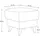 Konsimo Hocker Gustavo Kunststoff 53 x 49 x 53 cm Beige/Braun