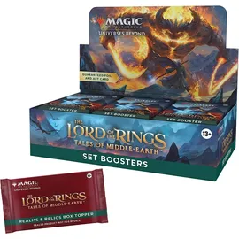 Wizards of the Coast The Lord of The Rings: Tales of Middle-earth Set Booster Display englisch