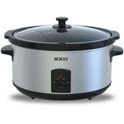 Sogo Langsamkocher 5,5L 260W 3 Funktionen