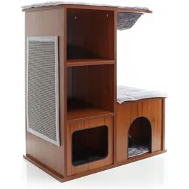 fudajo Katzenhaus (80.50 cm, Braun), Katzenbaum