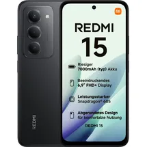 Xiaomi Redmi 15 4 GB RAM 128 GB Midnight Black