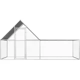 vidaXL Hühnerstall 4x2x2 m Verzinkter Stahl