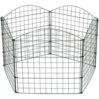 SWANEW 5x Teichzaun Steckzaun Wildzaun Gartenzaun Tiergehege Zauntor Oberbogen