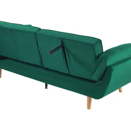Beliani Schlafsofa 3-Sitzer Asby