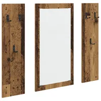 VidaXL Wandmontierter Kleiderständer Altholz 96 x 1.5 x 90