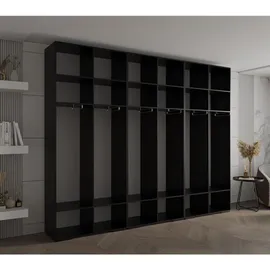 abiks möbel Drehtürenschrank INOVA 300 x 236,7 x 47 cm Schwarz