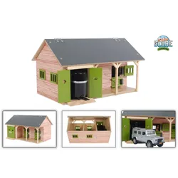 Pferdestall mit 2 Pferdeboxen und Lagerraum Modell von Kids Globe 1:32