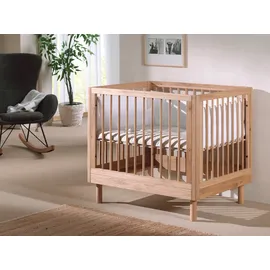 Home Affaire Kinderbett HOME AFFAIRE "stabil und hochwertig gebaut, Kanten gerundet, umlaufendes Gitter", braun (eiche natur geölt, eiche natur geölt, eiche natur geölt), B:99cm H:88cm L:79cm, Betten, Kinderbett, 95/75 cm, inkl.