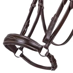 QHP Hannoveranische Trense Luxus - dark brown - Shetty