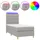 vidaXL Boxspringbett 100 x 200 cm Hellgrau