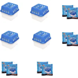Mojawo 4 Stück Innenraum Raumentfeuchter Luftentfeuchter Nachfüllpack 400g