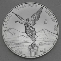 Silbermünze 5oz Libertad 2020 (Mexiko)