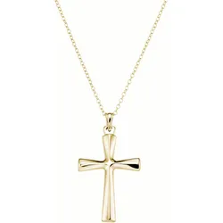 Kette mit Anhänger »Schmuck Geschenk Silber 925 Halsschmuck Halskette Silberkette Kreuz«, 63191367-0 gelbgoldfarben