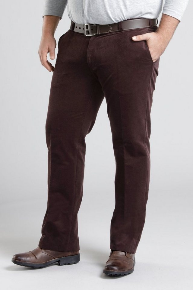 Men Plus 5-Pocket-Jeans Cordhose Spezialschnitt braun 37