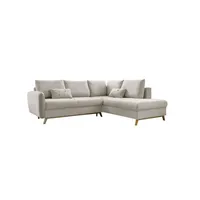 miuform Eckcouch Polyester 2-Sitzer Beige