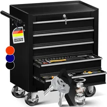 Masko MASKO® Werkstattwagen Rollwagen Werkzeugwagen Werkzeugkiste Fächer Toolbox Werkzeug box