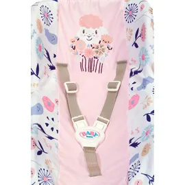 Zapf Puppenautositz Babyschale Blumen rosa